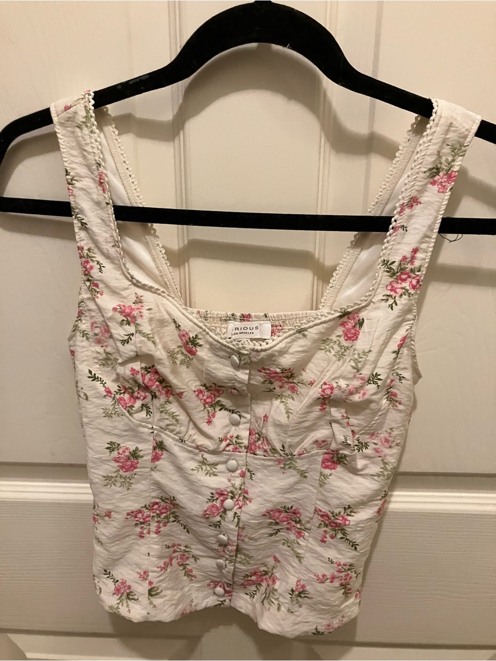Cropped Floral Tank